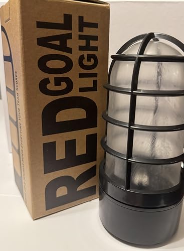 Ice Hockey Goal Light & Horn sounds and lights red when your team scores. Linked to & compatible with all arena scoreboard systems. Use with any mobile device or desktop pc on wifi network - style: All Sport RGB Light