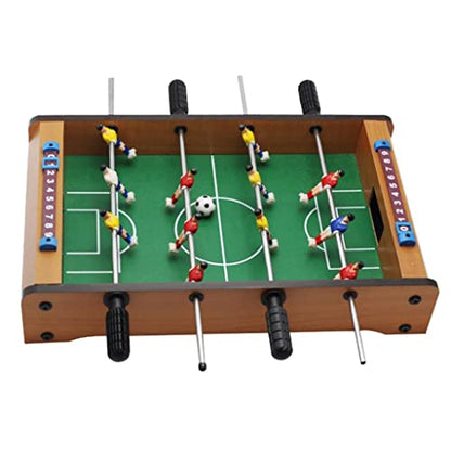 Mini Table Top Foosball Game for Kids and Adults - Portable Mini Billiard Soccer Game with 2 Cues & 16 Balls - Indoor Entertainment Home Leisure Family Play - Great Gift Idea for