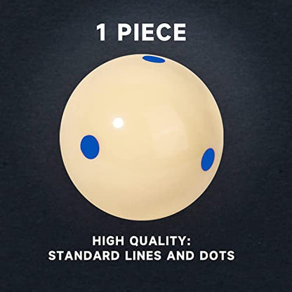 Champion 2-1/4" Billiard Practice Training Pool Cue Ball - color: 6 Black Dot