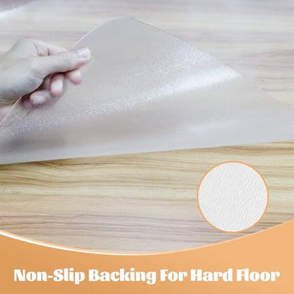 KMAT Office Chair Mat,Easy Glide Hard Wood Tile Floor Mats,Chair Mat for Home Office Rolling Chair,Heavy Duty Floor Protector -Anti-Slip-36 x48 Rectangle - size: 36"x48", style: For Hard Floor