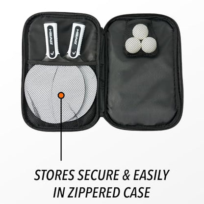 Rubberized Outdoor TT Paddles 2 Pk & Balls