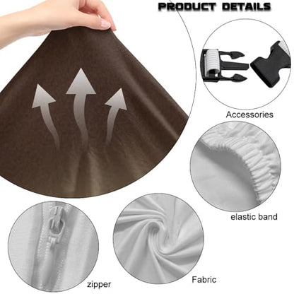 Suobstales Lion Cross Pattern Gaming Chair Cover Cat Scratch Proof Gaming Chair Slipcovers with Armrest, Stretchable Waterproof Office Desk Racing Chair Cover, Universal Fit for Computer Gamer Chairs - color: Lion Cross