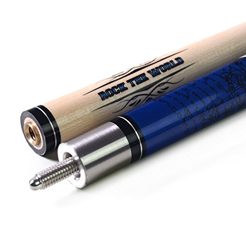 CUESOUL 58 inch 1/2 Maple Pool Cue Stick Kit-Rockin Series - color: G405, size: 21oz