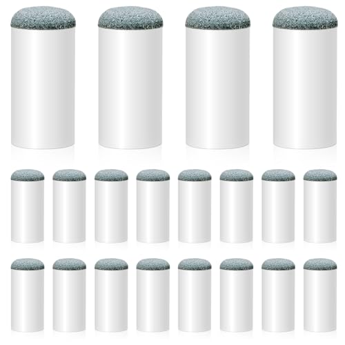 Billiard Pool Cue Tips, 20Pack Slip On Pool Cue Repair Tips Kit Billiard Pool Cue Stick Tips 13mm Screw On Tips, Pool Sticks Tips Replacement Kit Billiard Slip-On Cue Tips Repair Kitcue Tip Shaper