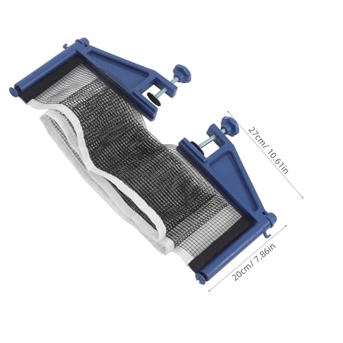 GANAZONO Thickened Telescopic Table Tennis Net and Post Set Heavy Duty Mesh with Plastic Frame Easy Installation for Indoor Outdoor Standard Paddle Tables Portable Replacement for Training