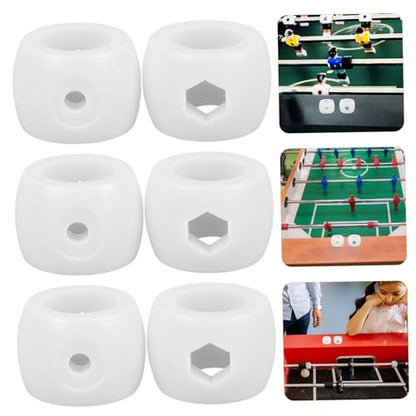 8pcs Table Soccer Rod Stop Rings Durable Plastic Foosball Locator Positioners for Precise Gameplay Control Replacement Parts for Foosball Tables
