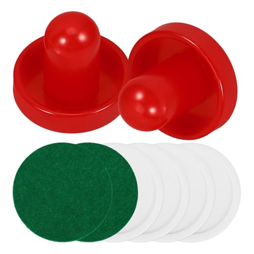 VANZACK 1set Ice Hockey Pucks Slider Pusher Table Hockey Accessories for Game Rooms Replacement Parts for Competitive Play Includes and Pucks