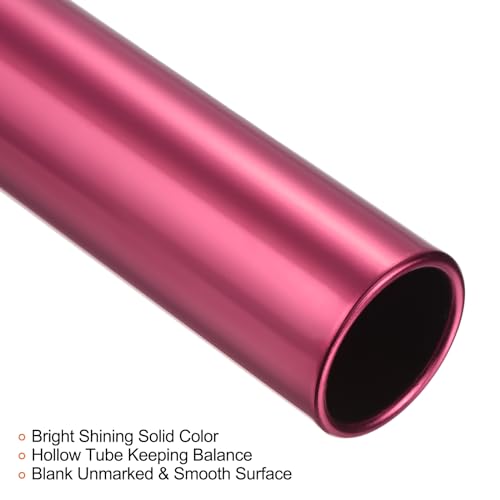 PATIKIL Relay Track Baton, Aluminum Alloy Tube Field Running Race Stick for Outdoor Athletics Sport Game Tool - color: Red
