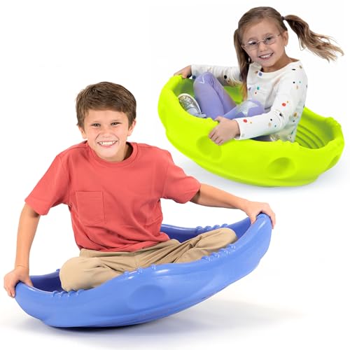 Simplay3 Two Sided Rock Around Wobble Disk and Climbing Dome 2 Pack for Toddlers and Kids - Rocking and Climbing - Indoor/Outdoor - Large and XL (Multicolor, 2 Pack, 2 Sizes) - color: Multicolor, size: 2 Pack