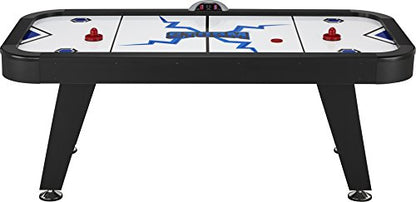 Fat Cat Storm 7 Foot Air Hockey Table for Adults with 80 CFM Motor, LED Electronic Scorer, Hockey Table with Pucks and Paddles Included