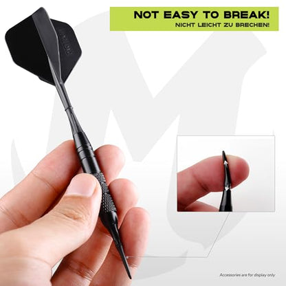 2BA Thread Plastic Tip Dart Points 100 Pcs, Professional Soft Tip Dart Point,Darts Accessories,Plastic Dart Tips (100)