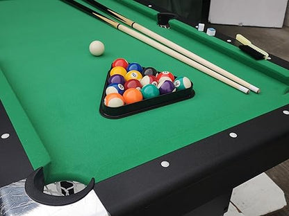 3 in 1 Multi Game Table,Convertible Pool Table, Table Tennis & Board Game Center, with Easy Assembly, Durable Kid-Safe Design, for Family Game Night & Indoor Entertainment