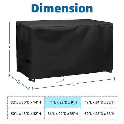Game Table Cover for Best Choice 40in Portable Air Hockey Arcade Table, Arcade Machine Cover for 40in Tabletop Billiard Tables,Dust Covers for Family Game Night,41"x22"x9" - size: 41"L x 22"D x 9"H