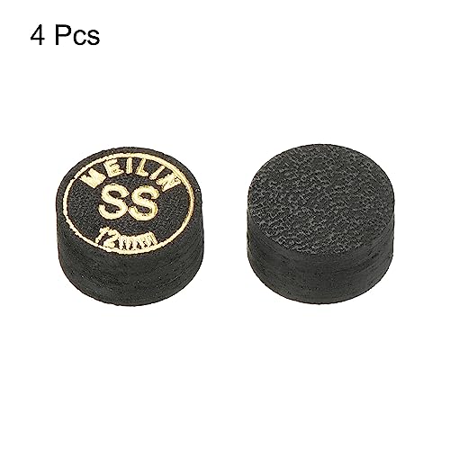 PATIKIL Pool Cue Tips Multiple Layer Pool Billiard Cue Tips Laminated Glue-on Snooker Stick Tip Billiard Accessories - size: 12mm, style: Super Soft