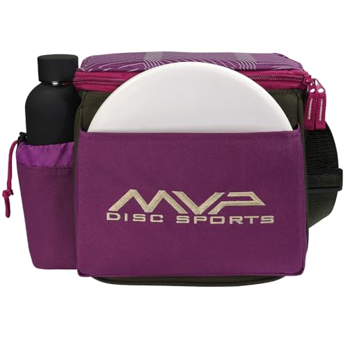 MVP Disc Sports Cell Disc Golf Starter Bag (Choose Your Favorite Color) - color: Khaki/Purple