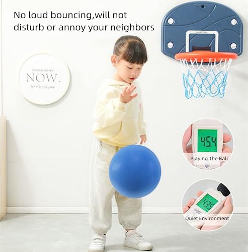 7 Inches Soft No-Noise Foam Ball Sponge Kickball Dodgeball for Indoor Activity - color: blue