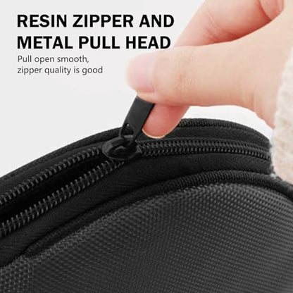 1 PC 20 Capacity CD Holder, Waterproof CD Case with Reinforced Handle, Anti-Scratch DVD Storage Case with Non-Woven Lining, Travel-Friendly Car CD Organizer for Car/Home/Travel (Black)