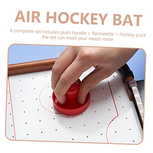 1set Air Hockey Pucks Replacement Ergonomic Paddles Pucks and Felt Covers for Game Tables for Home Use Carnivals and Fairs