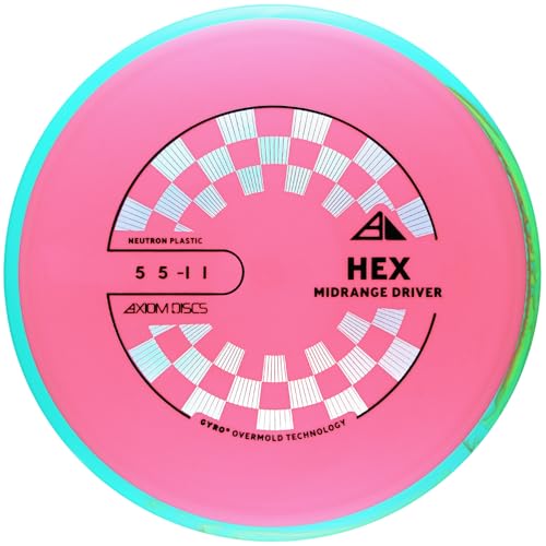 Axiom Discs Neutron Hex Disc Golf Midrange (Choose Your Firmness/Colors May Vary) - size: 165-170g, style: Regular