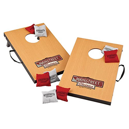 Mainstreet Classics Micro Bean Bag Toss: Travel Sized, (16" x 10.5" Boards) Mini Cornhole Game Set