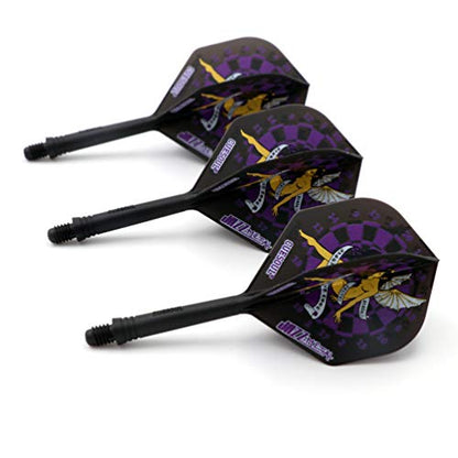 CUESOUL Jazz-Metal ROST Integrated Dart Shaft and Flights Standard Shape,Set of 3 pcs - color: CS-JMAK51XBFN