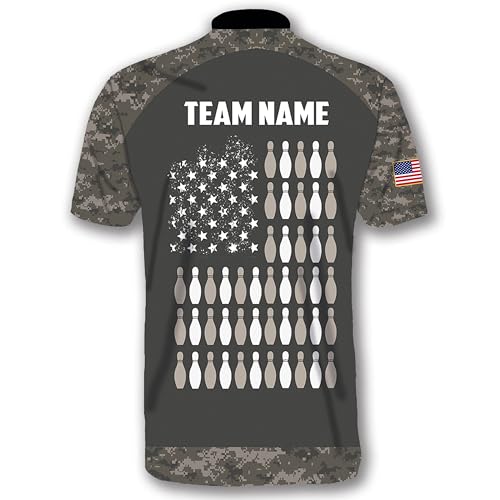 GABITA Personalized Bowling Jerseys for Men, Custom Bowling Polo Shirt, Bowling Shirts Gift for Bowler Team Player - color: A43