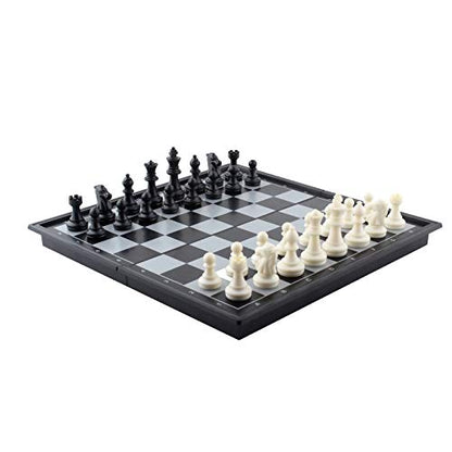 DINOBROS Magnetic Travel Chess Set with Folding Board Portable Chess Board Games Gift for Kids and Adults - style: Chess Set