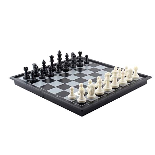 DINOBROS Magnetic Travel Chess Set with Folding Board Portable Chess Board Games Gift for Kids and Adults - style: Chess Set
