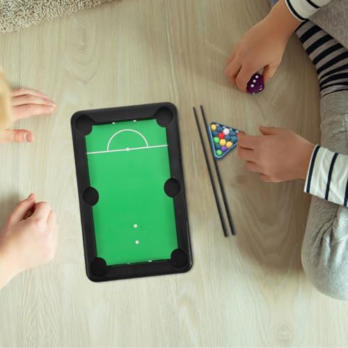 Mini Billiard Table Toy, Boys and Girls Interactive Pool Game Portable Outdoor Table for Boy Girl