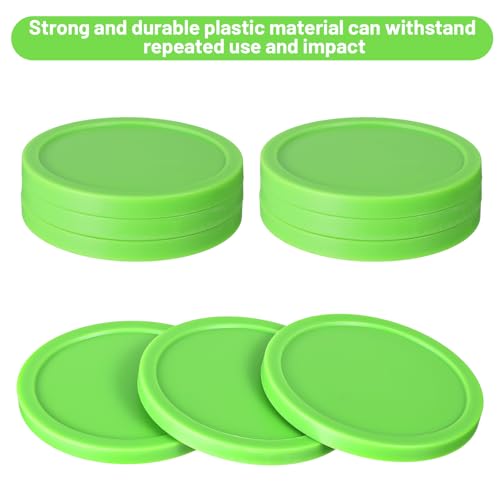 6 Pcs 3 1/4 Inches Hockey Pucks, Large Air Hockey Pucks Set Durable Puck for Air Hockeys Table Compatible with Standard Pushers and Goals Hockeys Replacement Puck Parts Set Game Tables Accessories