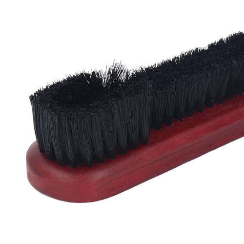 Wooden Billiards Pool Table Brush Set - Wood Handle Rail & Felt Cleaner with Soft Nylon Burshes for Home, Bar & Game Rooms - color: Red