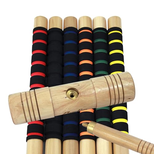 Baden 6-Player Champions Croquet Set with Soft Grip Handles Medium - style: Champions Series