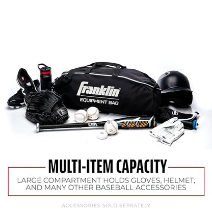 Franklin Sports Youth Baseball + Softball Bat Bag - Boys + Girls Tee Ball, Softball + Baseball Bag for Kids - color: Black