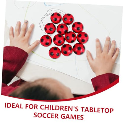 YARNOW 12pcs Mini Foosball Balls Replacement for Boys and Girls Table Soccer Game Tabletop Foosball Balls Exciting Colors