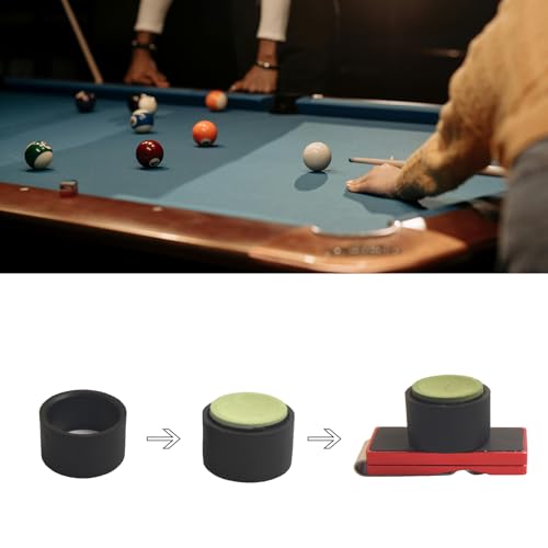 LAKE OF FIRE Chalk Holder Pool Billiards, Pool Cue Chalk Holder with Magnetic Belt Clip Snooker Billiard Accessories - color: Red, style: Round