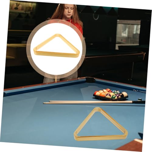 2pcs Solid Wood Pool Billiard Rack Triangle Holder for Snooker Easy Installation Billiard Accessories for Pool Table Setup Scratch-Resistant Design