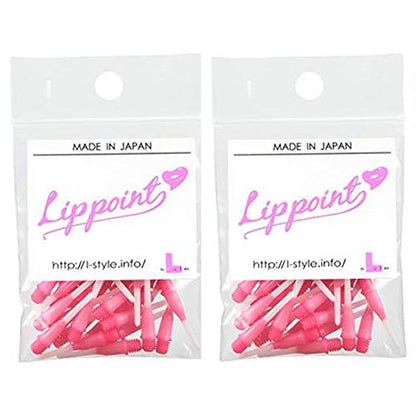 Lstyle Dart Tips: Original Lippoint - Soft Tip Dart Points - 2BA Thread - Regular Length - 2 Tone Pink 2 Pack - color: Pink 2-Tone