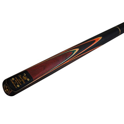 57" 3/4 Jointed Billiard/Pool/Snooker Cue Set 5 Face-Spliced Ash Shaft with A Leather Cue Case - color: SK05