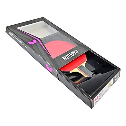 TB5 Alpha Pro-Line Table Tennis Racket | Medium Fast Blade and Rubber Combination | Featuring Sriver EL | Recommended for Advanced Tournament Level Players