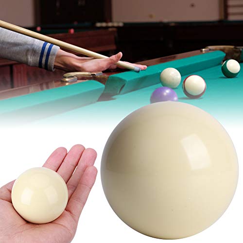 Cue Ball 2pcs White Billiard Balls Professional Pool Balls Smooth 2.25Inches for Pool Table Game Rooms Sports Match