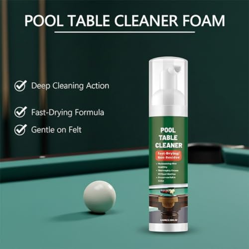 Fast-Drying Pool Table Felt Cleaner Foam, Foam Billiard Tables Cleaner Spray with Brushes, Billiard Tables Cleaner Spray Set (3PCS) - color: 3PCS