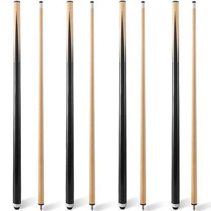 Pool Cue Sticks 36inch 42inch 48inch 52inch 58inch Set of 2 or 4,Pool Cue with 13mm Leather Tip for Adults, Beginners,2-Piece Design，(14oz to 20oz Weight Options) - size: 42inch-set of 4