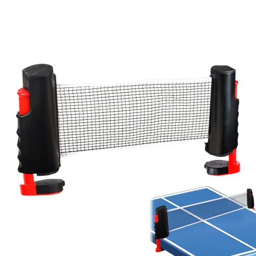 Retractable Tennis Net - Adjustable Table Equipment, Pong with Easy Setup, Home Indoor with Portable Design, Practice Training Game Play, Sports Accessory for Any Table