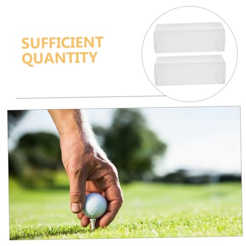 Toyvian 4pcs Transparent Pet Golf Display Case Foldable Storage Box for Home Office Organizer for Collectors and Golf Enthusiasts