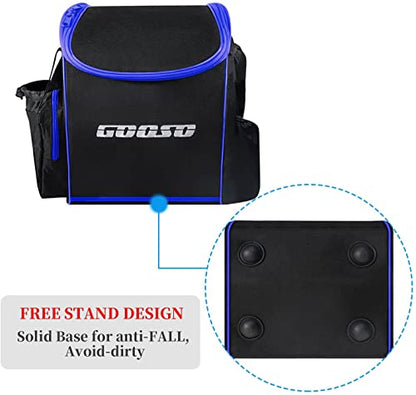 GOOSO Disc Golf Set with Bag - 12 PCS Flying Disc Golf Discs for Beginner with Putter, Midrange, Driver | Portable Disc Golf Backpack Holds 28+ Discs Free Stand Bag Design for Convenient Use | Disc Golf Discs for Beginner with Putter, Midrange, Driver Fre