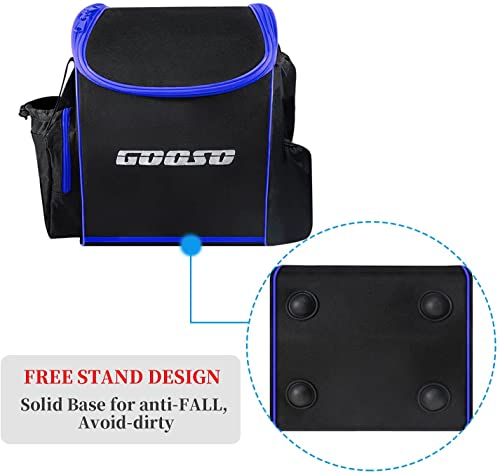 GOOSO Disc Golf Set with Bag - 12 PCS Flying Disc Golf Discs for Beginner with Putter, Midrange, Driver | Portable Disc Golf Backpack Holds 28+ Discs Free Stand Bag Design for Convenient Use | Disc Golf Discs for Beginner with Putter, Midrange, Driver Fre