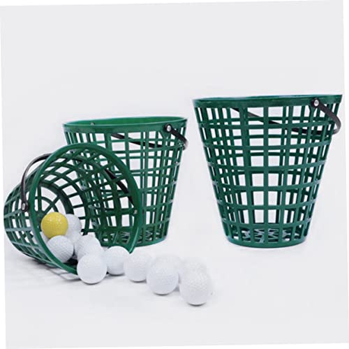balacoo Plastic Baskets for Golf Balls Outdoor Golfball Storage Container Easy to Carry Ball Rack Holder