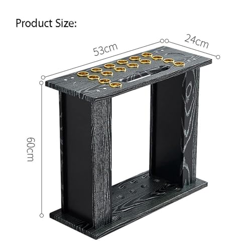 16-Cue Pool Rack Floor Stand – Vertical Billiard Stick Holder, Freestanding Ball Cue Storage, Multi-Color Options