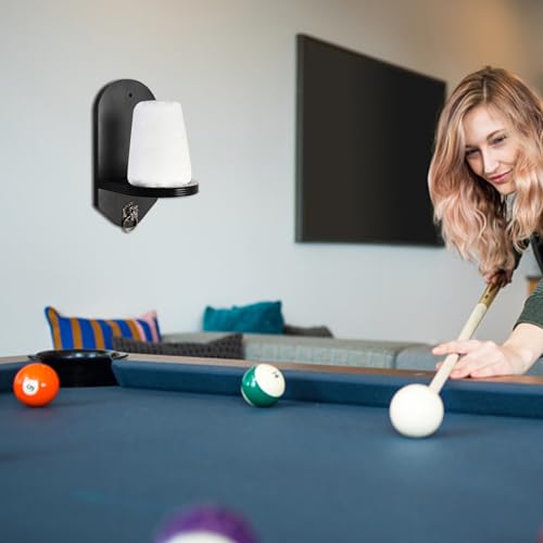 GSE Games & Sports Expert Billiard Wall Mounted Wood Cone Chalk Holder, Pool Table Cone Chalk Holder, Billiards Accessories (3 Colors Available) - color: Black