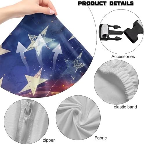 USA Flag Soccer Stretch Gaming Chair Cover Non Slip Breathable Polyester Office Computer Chair Seat Cover with Armrest Covers Slipcover Protector Furniture for Office Rotating Armchair 4Pcs - color: American Flag Soccer